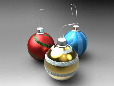 DL3D Christmas Ball 3D model