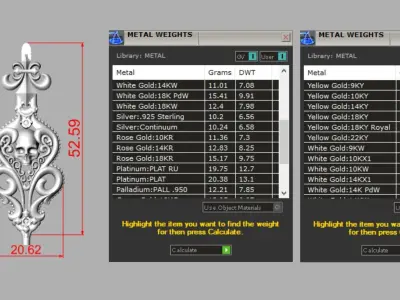 Earrings with skulls and patterns 3D print model