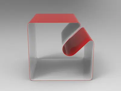 Puka Side Table Low-poly 3D model