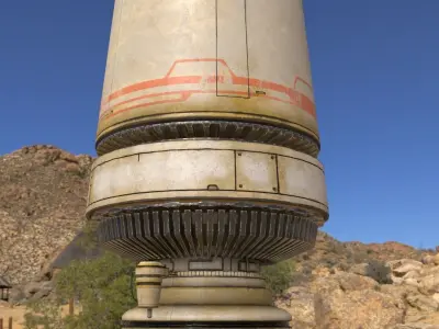 Realistic Sci-Fi Moisture Tower 3D model