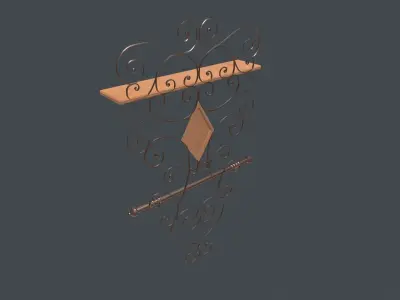 Shelf Ornate 3D model