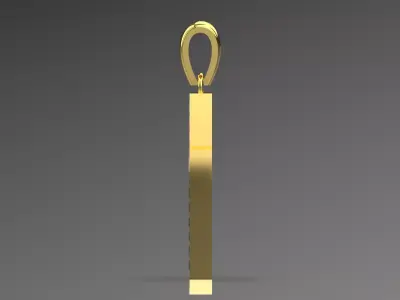 Yellow Gold Cross STL 3D Pendant with Diamonds jp0154 3D print model