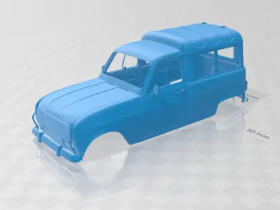 Renault 4 F4 1974 - Body Car STL Model 3D print model