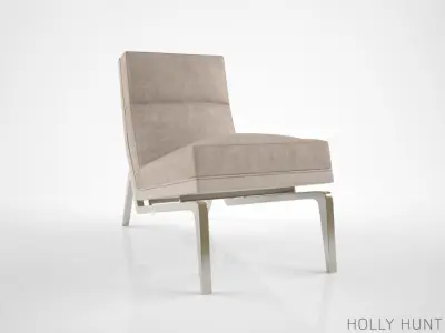 Holly Hunt Flea Lounge Chair 3D model