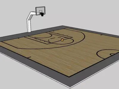 Basketball Court 3D model