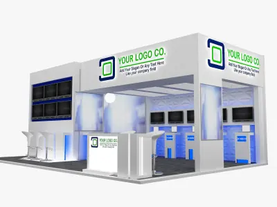 Booth Exhibition Stand a565a 3D model