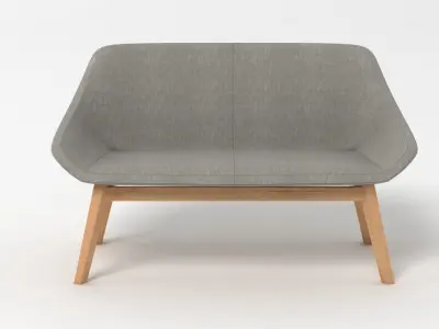 Zeitraum Morph Duo Dining Chair 3D model