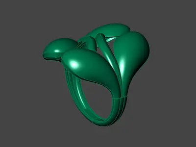 Plain Ring Women Ready STL 3DM Models Womens Rings 3D models 3D print model 13