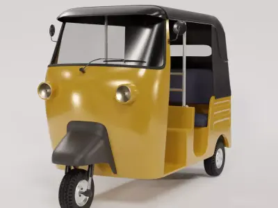 Rickshaw tuk tuk - tuk tuk 3D model