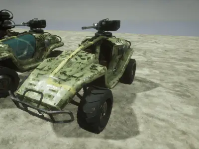Viper Squad Vehicle pack Low-poly 3D model