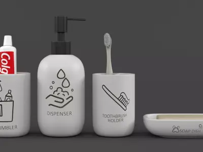 Bathroom Accessories 3D model