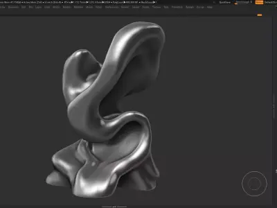 Modern Abstract Decorative sculpture 3d print model 47 3D print model