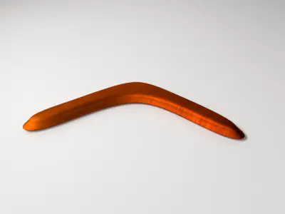 Wooden Boomerang 3D model