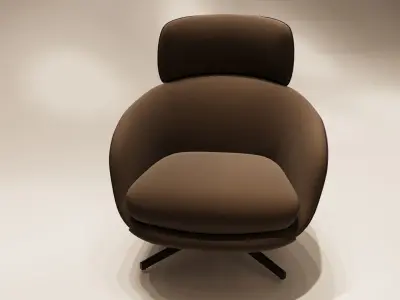 Arm chair Low-poly 3D model