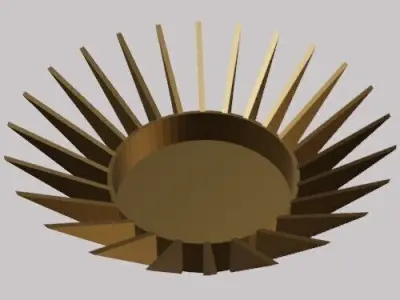 Sun Star Candy Dish Candy Holder Candy Dish - candy dish Free 3D print model