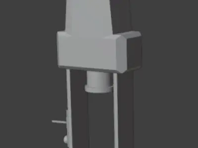 Sci Fi Electric Press Free low-poly 3D model