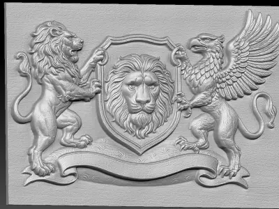 1 Griffin CNC Relief Model 3D print model