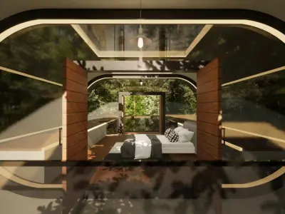 Luxury CyberTreehouse Free 3D model