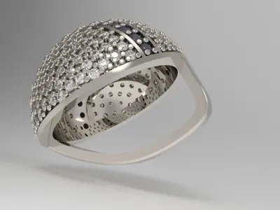 Diamonds Baseball Pendant 3D print model