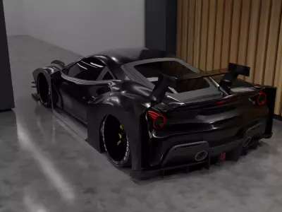 garage cars not included Free 3D model