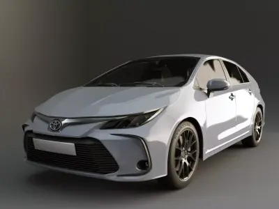 car Toyota Corolla hybrid 3D model