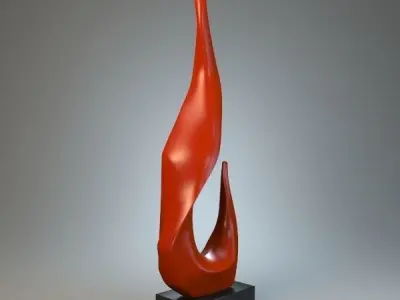 Sculpture Flame P 3D print model