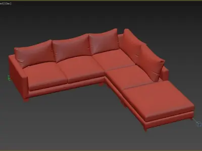 Sofa Zara Corner unit large left facing extra deep 314x322cm 3D model