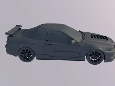r34 skyline 3D model