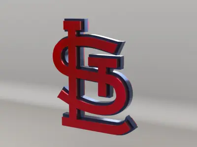 MLB St Louis Cardinals V1 Team Logo 3D model