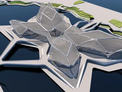 Zhuhai Jinwan Art Center 3D model