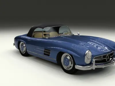 Mercedes 300SL Roaster Top 3D model