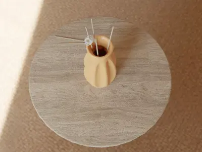 vaso01 vase on table Free 3D model