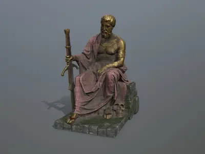 statue 2 Low-poly 3D model