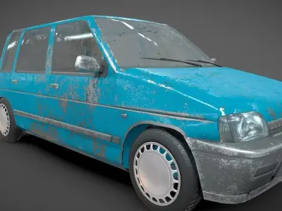 TICO car Low-poly 3D model