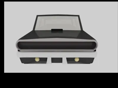 cartoon car 3D model 6