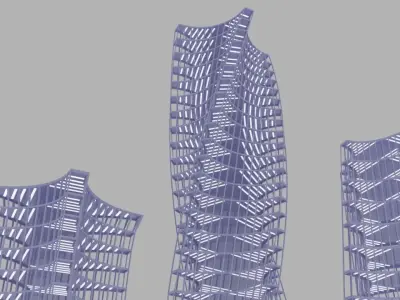 stories building Free low-poly 3D model