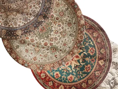 Round carpet 31 3D model