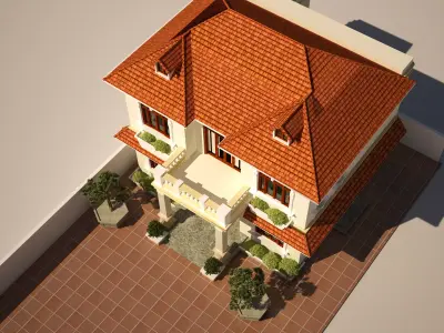 Modern Villa Detail 3D model 3D model