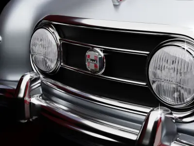 Nash Healey Pininfarina Roadster 1952-1953 Rigged 3D model