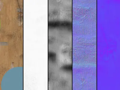 Bamboo coffee table Low-poly 3D model