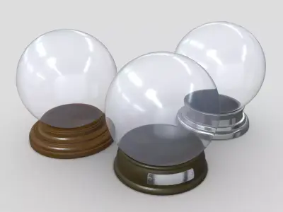 Glass Ball Pack Low-poly 3D model