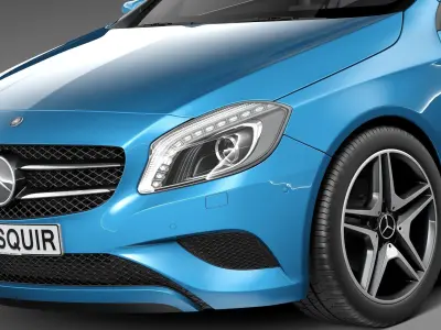 Mercedes-Benz A180 Eco 2015 3D model