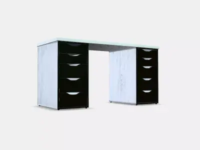 LAGKAPTEN - ALEX Desk 28 Low-poly 3D model