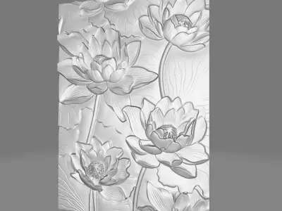 Flowers Poster 3D model