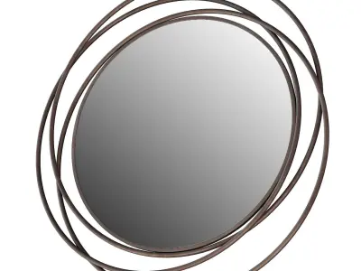 025 Husby Accent Mirror by Ivy Bronx Helios Rose 3D model