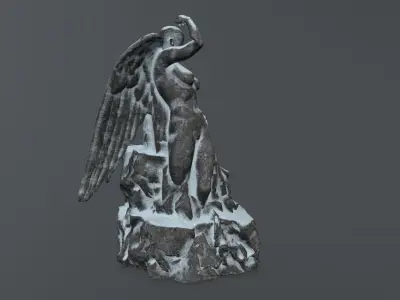 woman statue 2  Low-poly 3D model purchase