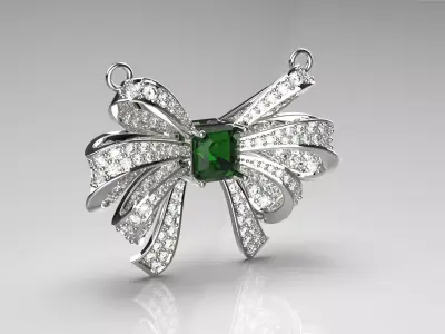 Bow tie pendant jp0004 3D print model