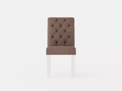 Jenny Dining Chair Gray White Low-poly 3D model