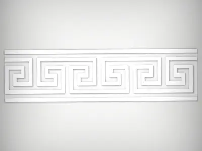 Infinite Greek Key Border Seamless 3D Decor 3D print model