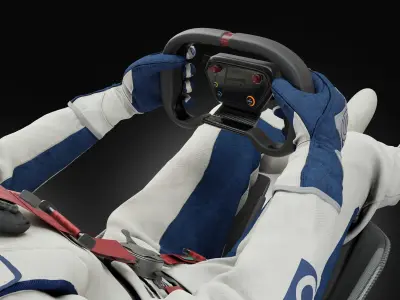 High Quality Race Driver Suit 3D model
